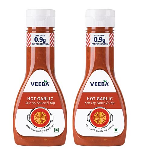 Veeba Hot Garlic Stir Fry Sauce & Dip, 330g - Pack of 2 – weguarantee