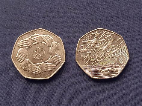 1973 EEC & 1994 Dday 50p / Fifty Pence - Uncirculated - Etsy