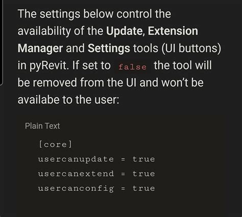 Image result for Pyrevit Plugin Settings