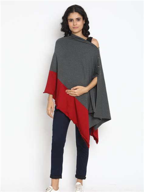 Cotton Maternity Feeding Poncho Style Nursing Cover