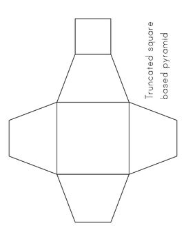 Image result for Square Pyramid Template