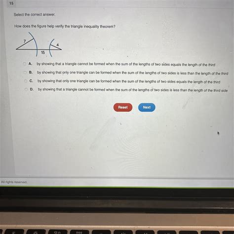 how does the figure help verify the triangle inequality theorem ...