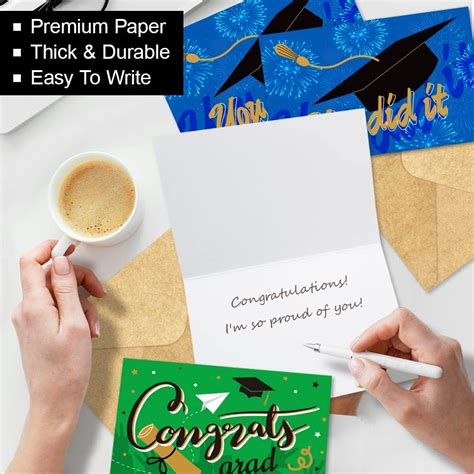 Buy Paper Master Graduation Cards 2022, 30 Pack Blank Graduation Cards ...