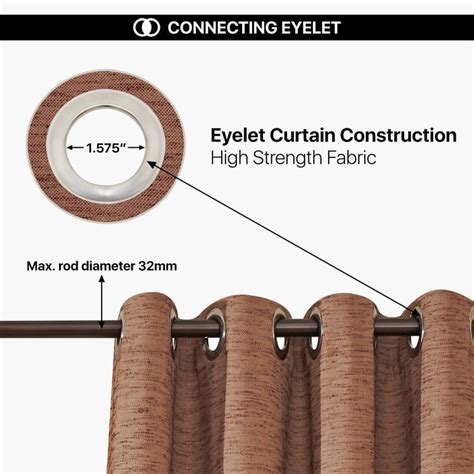 Buy DECO WINDOW Wild Mushroom Set of 2 Room-Darkening Window Curtains ...