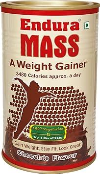 Endura Mass Weight Gainer | Mass Gainer | Gain Weight, Post Workout, 74 ...