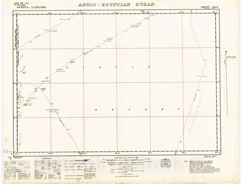 Map : Anglo-Egyptian Sudan, sheet 44-I 1942, Africa 1:250,000, Anglo-E ...