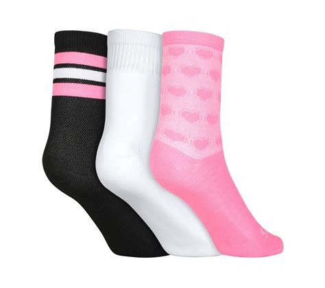 Buy Skechers 3 Pack of GIRLS NON TERRY CREW | Girls