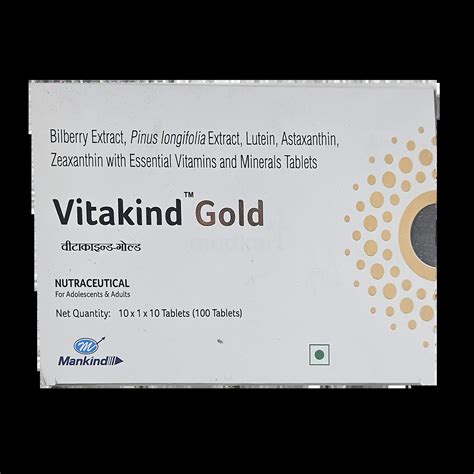 VITAKIND GOLD TABLET 10'S Price, Uses, Side Effects & Substitutes | Medkart