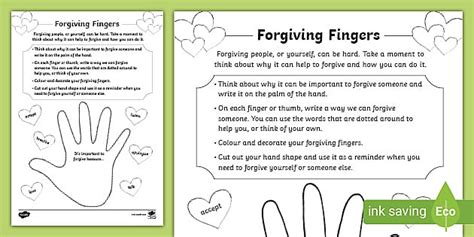 Forgiveness Activity | Forgiveness for Kids | Wellbeing
