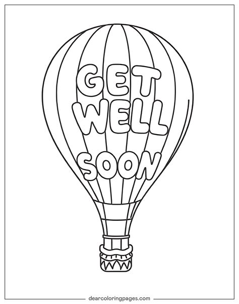 Printable Get Well Soon Coloring Page