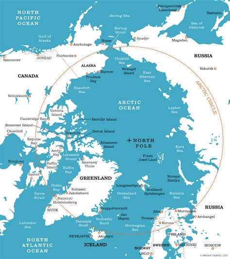 Arctic Circle Facts & Information Map