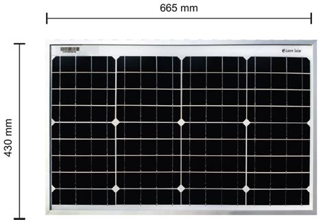 Loom Solar 50 Watt - 12 Volts Mono Crystalline Solar Panel-Apollo Universe