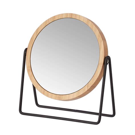 Latitude Run® Franziska Solid Wood Round Floor Mirror | Wayfair