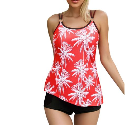 BeAi Two Piece Tankini Swimsuit for Women Bathing Suit for Women High ...