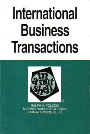Buy International Business Transactions in a Nutshell Book Online at ...