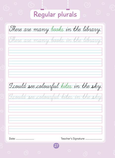 My English Copybook Cursive Writing 3 | Class 3 English Handwriting ...