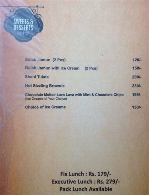Menu at The Bridge Water Restaurant & Cafe, Ahmedabad