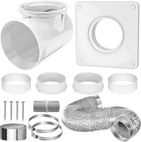 Amazon.com: Dryer Vent Connector Kit, 90 Degree Dryer Vent Elbow 4 ...