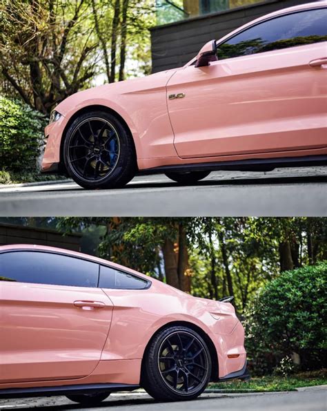 Pink Mustang Car