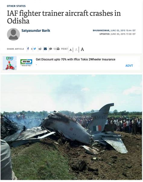 Pakistan Shows IAF Trainer Jet Crashes Dating Back To 2015 & 2018 To ...