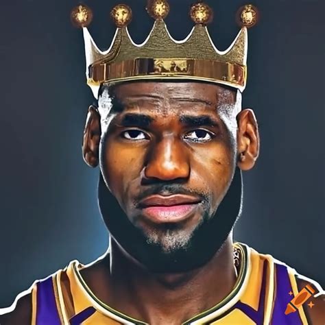 Lebron james as a king on Craiyon