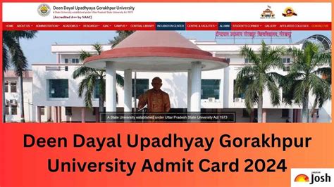 DDU Admit Card 2024 OUT at ddugu.ac.in; Direct Link to Download Annual ...
