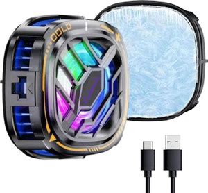 Cubonic Magnetic Phone Cooler Fan, RGB Portable Radiator Temperature ...