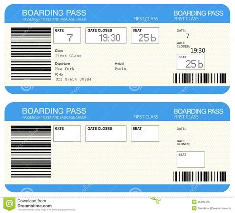 Fake Fill In Blank Free Editable Airline Ticket Template - Employee ...