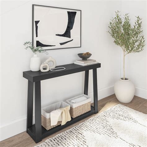 Amazon.com: Plank+Beam Solid Wood Console Table, 56 Inch, Sofa Table ...