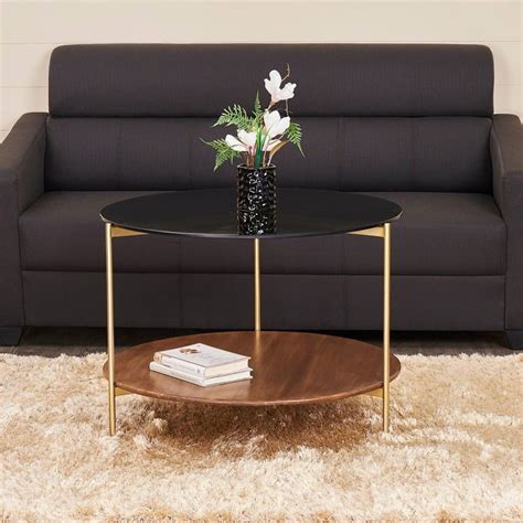 Buy Noir Glass Top Coffee Table - Black from Home Centre at just INR ...