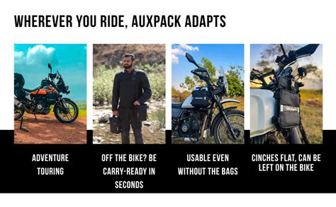 Rahgear AuxPack Crashbar Bags – Universal 12L (6L + 6L) Waterproof ...