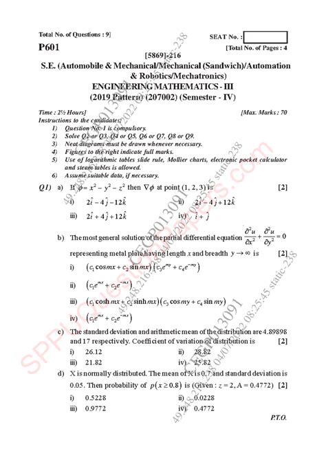 Be mechanical-engineering semester-4 2022 may engineering-mathematics ...