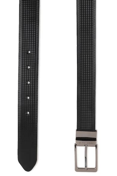 Buy Men Black Textured Polyurethane Belt Online - 448052 | Peter England