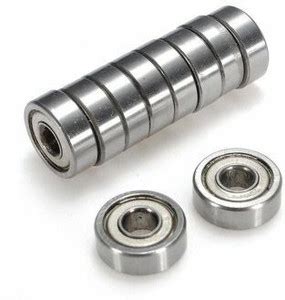 Zubsha enterprises 605-ZZ (10) 5 X 14 X 5 Mm Deep Groove Ball Bearings ...