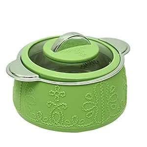 Buy Jaypee Plus Fabrene Stainless Steel Casserole, 1000 ml, Green ...