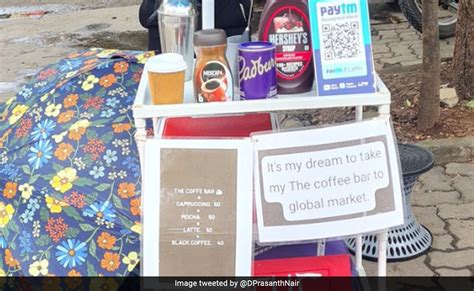 सड़क किनारे छोटी सी कॉफी स्टाल के बोर्ड पर शख्स ने लिखी ऐसी बात, छोटा ...