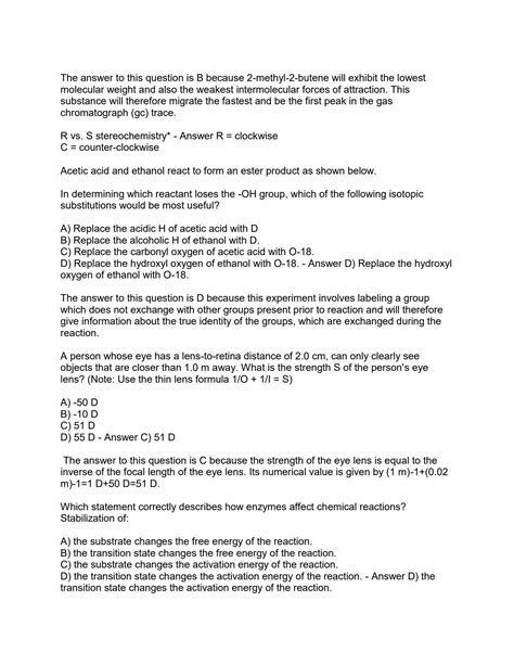 SOLUTION: Aamc mcat practice exam 1 with complete solution - Studypool