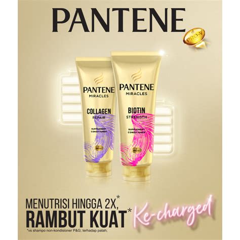 Jual Pantene Conditioner Miracle Biotin / Collagen 70ml - Collagen ...