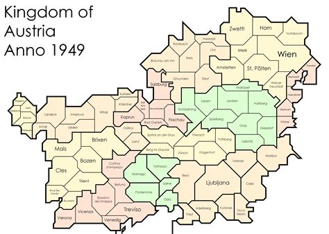 Stylized map of the Kingdom of Austria : r/PassionForMapping