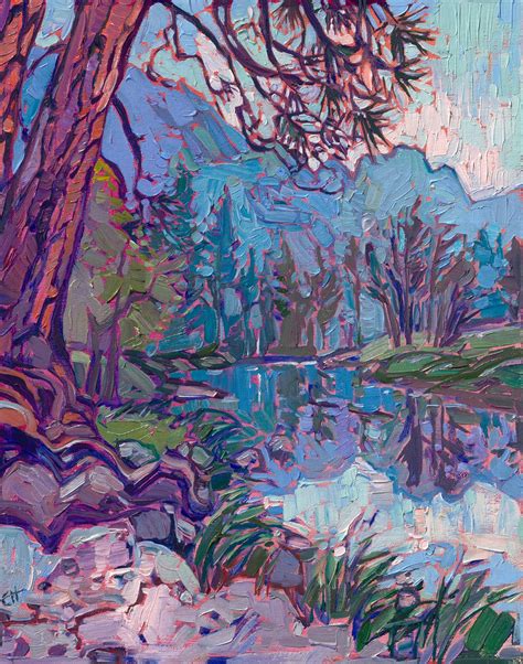 Yosemite Haze - Contemporary Impressionism Paintings by Erin Hanson