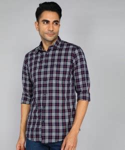 Allen Solly Men Checkered Casual Red Shirt - Buy Allen Solly Men ...