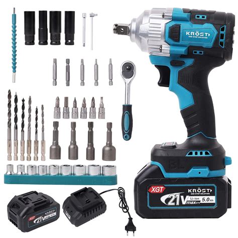 KROST PRO SERIES Brushless Cordless Impact Wrench Kit,1/2" Hex, Auto ...