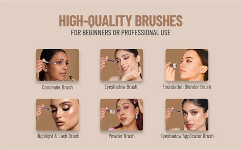 Swiss Beauty Premium Synthetic Bristle Professional Face & Eye Makeup ...