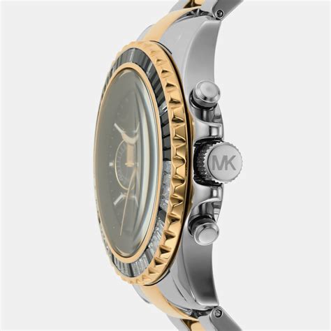 Michael Kors Everest Women Quartz Black Dial Chronograph Stainless ...