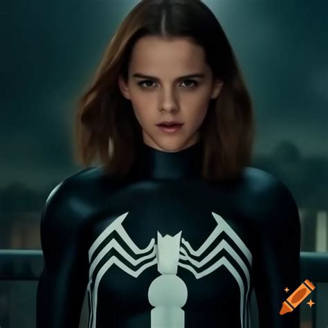 Emma Watson as She-Venom Symbiote character on Craiyon