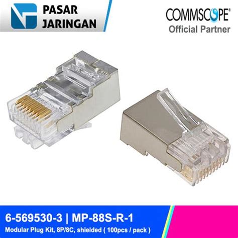 Jual AMP Commscope RJ45 STP RJ45 Commscope 6-569530-3 Cat.5 STP isi ...