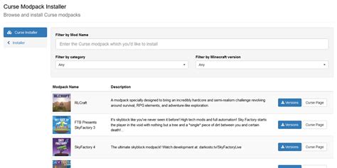 Image result for CurseForge Modpack Server