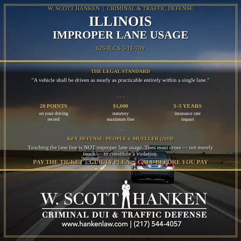 Springfield Improper Lane Usage Lawyer | W. Scott Hanken