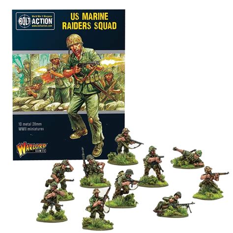 Buy Wargames Delivered Bolt Action Miniatures - US Marine Raider Squad ...
