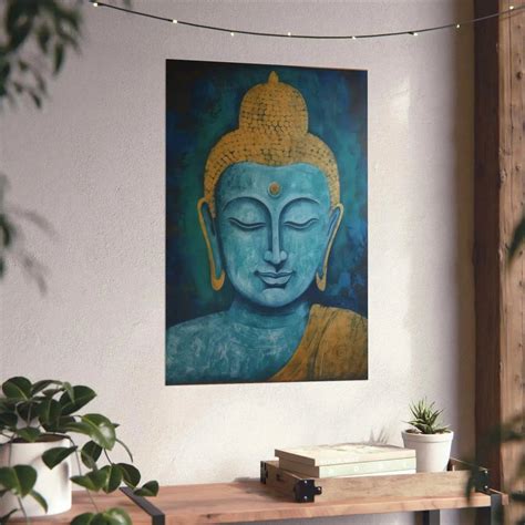 Oregon Chill - Abstract Buddha & Head Vibes | ZenArtBliss Wall Poster ...